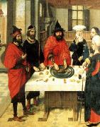 Dieric Bouts The Feast of the Passover oil on canvas